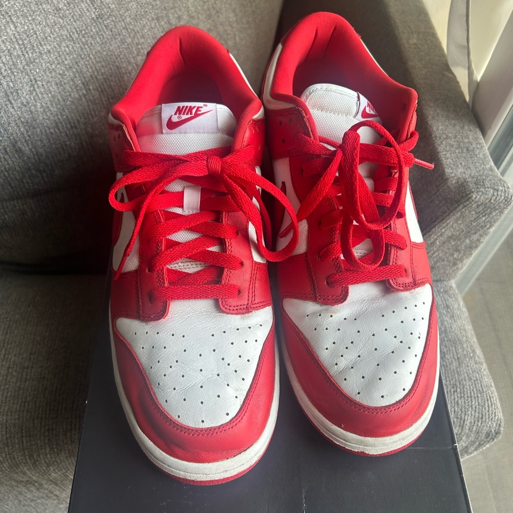 Nike Red and White Athletic Shoes - Picture 2 of 5